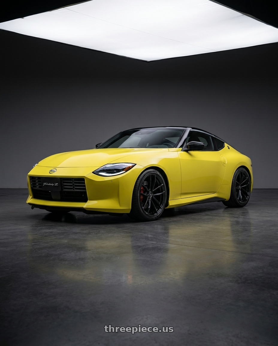 2024 Nissan Z with Avant Garde Wheels M520R 5X114.3 19x9.5 +40 Gloss Black wheels