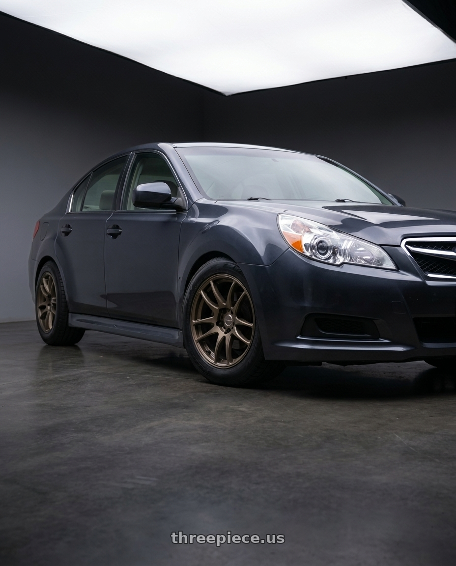 2014 Subaru Legacy 2 5i with Work Emotion Cr Kiwami 5x100 18x8.5 +47 Matte Bronze wheels