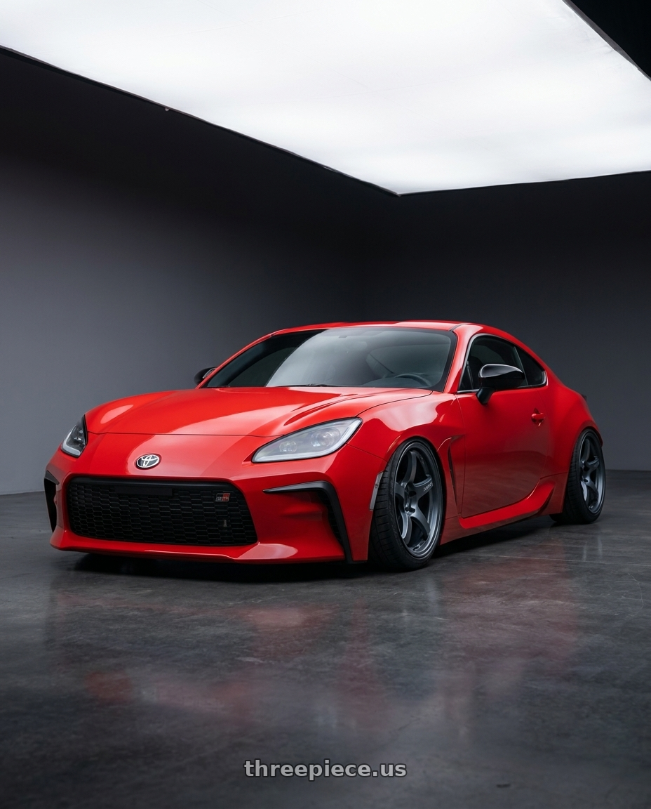 2024 Toyota GR86 with Gram Lights 57CR 5x114.3 18x8.5+50 Gunblue II wheels