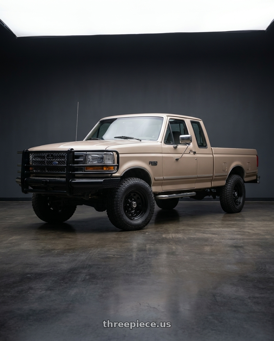 1992 ford f250 with Vision HD 84H 8x165.1 16x8-6 Gloss Black wheels