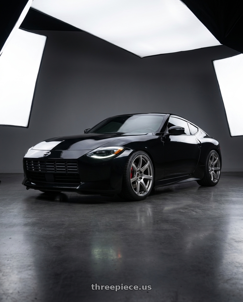 2024 Nissan z with Work Emotion T7r 5x114.3 19x9.5 +25 Gt Silver wheels