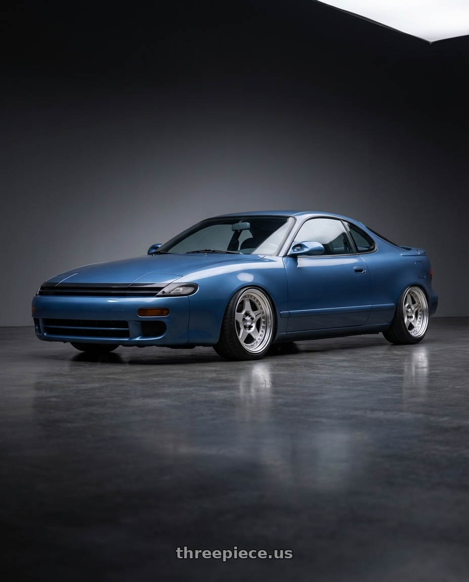 1990 toyota celica  with Work Meister Cr01 4x100 16x7+35 A Disk Bright Buff Finish wheels