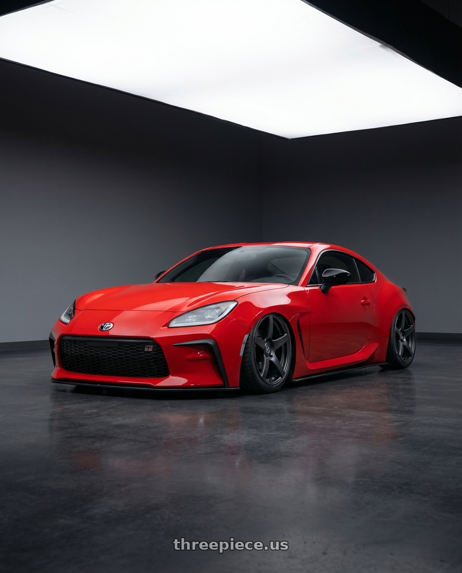 2024 Toyota GR86 with Forgestar CF5 5x114.3 18x9 +35 Satin Black wheels