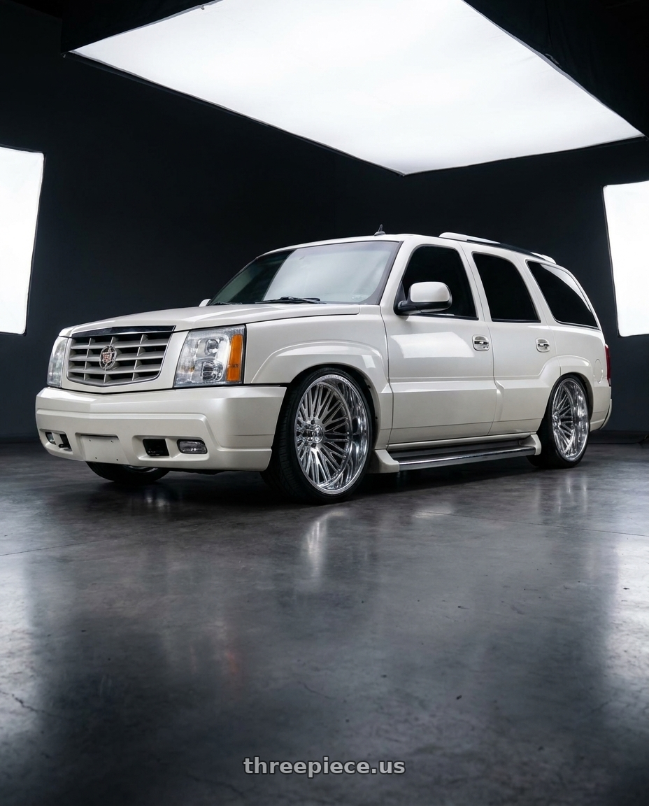 2005 Cadillac Escalade with Fittipaldi FS369MC 6X135/6x139.7 26x10 +30 Mirror Coat wheels