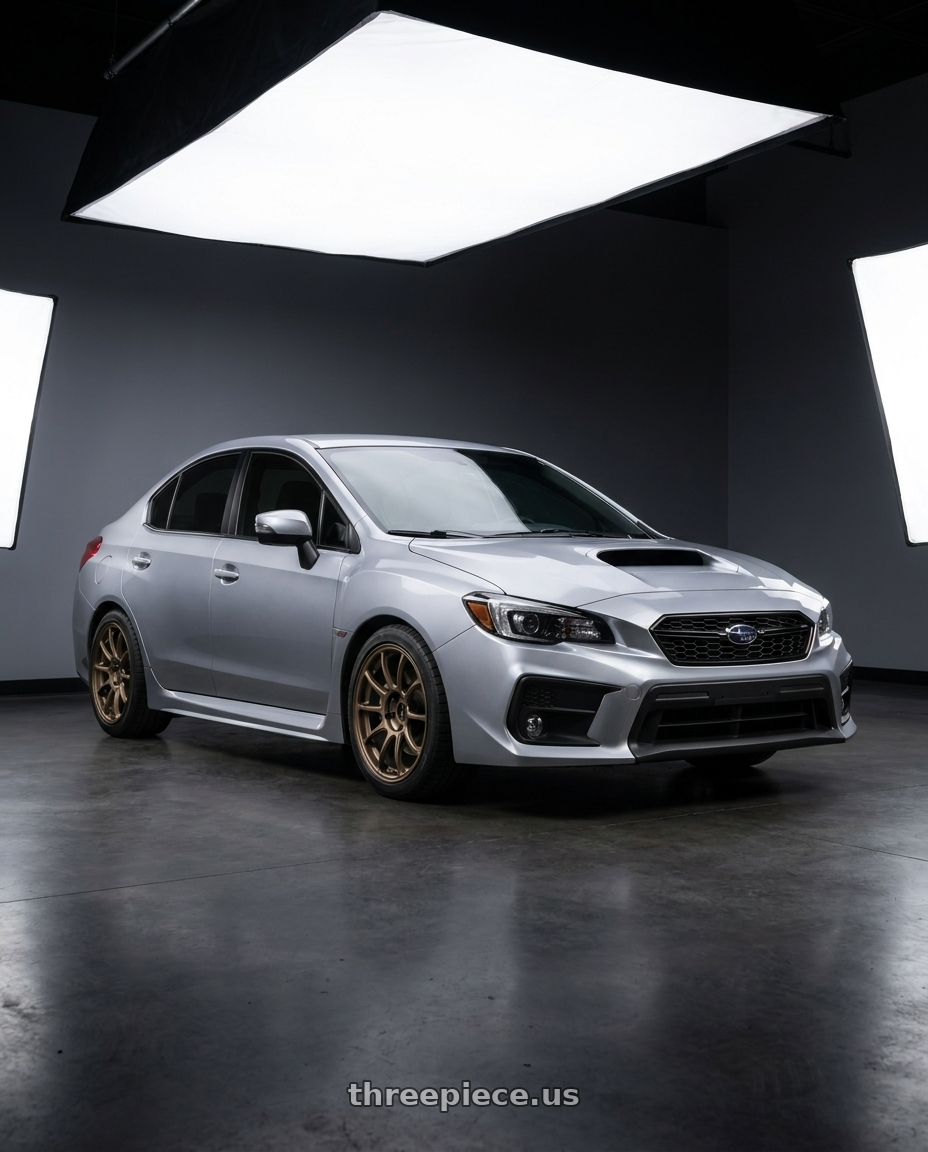 2018  SUBARU  WRX with Volk Racing ZE40 5x114.3 18x8.5+42 Bronze Almite wheels