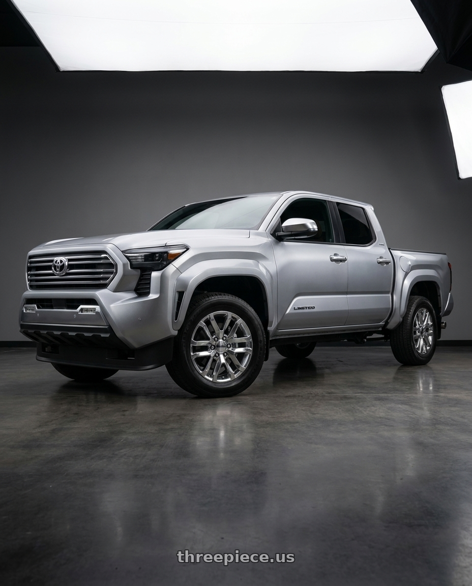 2024 Toyota Tacoma with Performance Replicas PR196 6X139.7 20X9 +24 CHROME wheels
