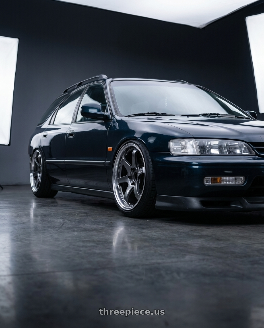 1995 Honda Accord 5 AERODECK  with Advan Racing GT BEYOND 5x114.3 17x8.0 +45 MACHINING & HYPER PLATINUM BLACK wheels