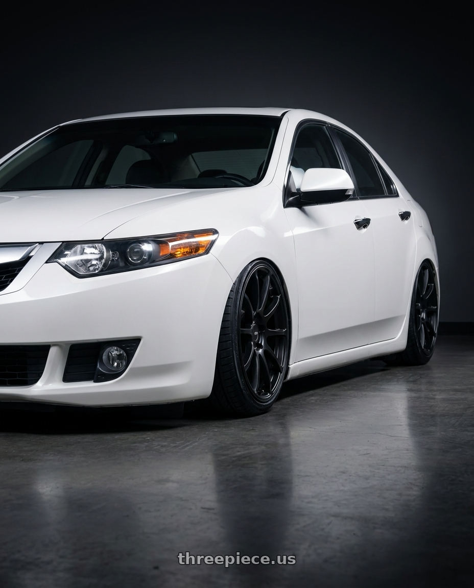 2013 Acura TSX with Ssr Gtv02 5x114.3 18x8.5+40  FLAT BLACK wheels