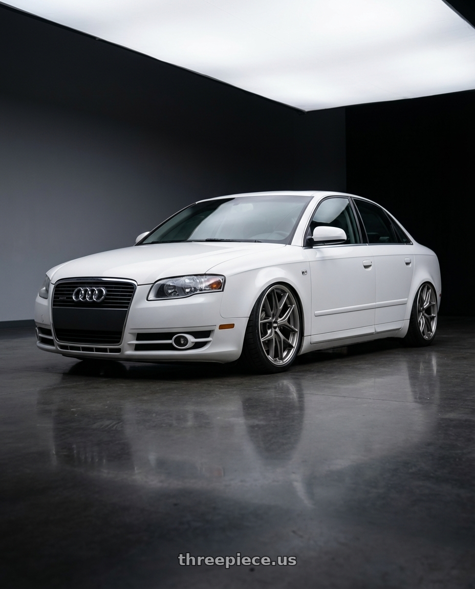 2010 Audi A4 B7 with BBS CC-R 5x112 19x8.5+40 Satin Platinum wheels