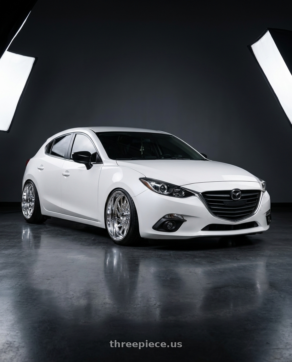 2016 Mazda 白色 with Fuel Forged FF110 8x180 20x9 +0 POLISHED wheels