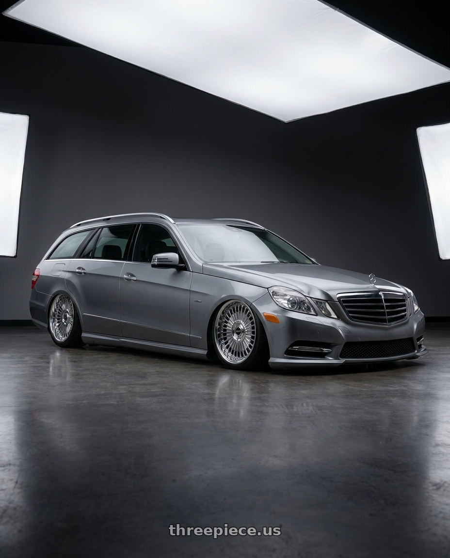 2010 Benz s212 with Work Emitz Black Polish 5x100 19x9.0 +38 wheels