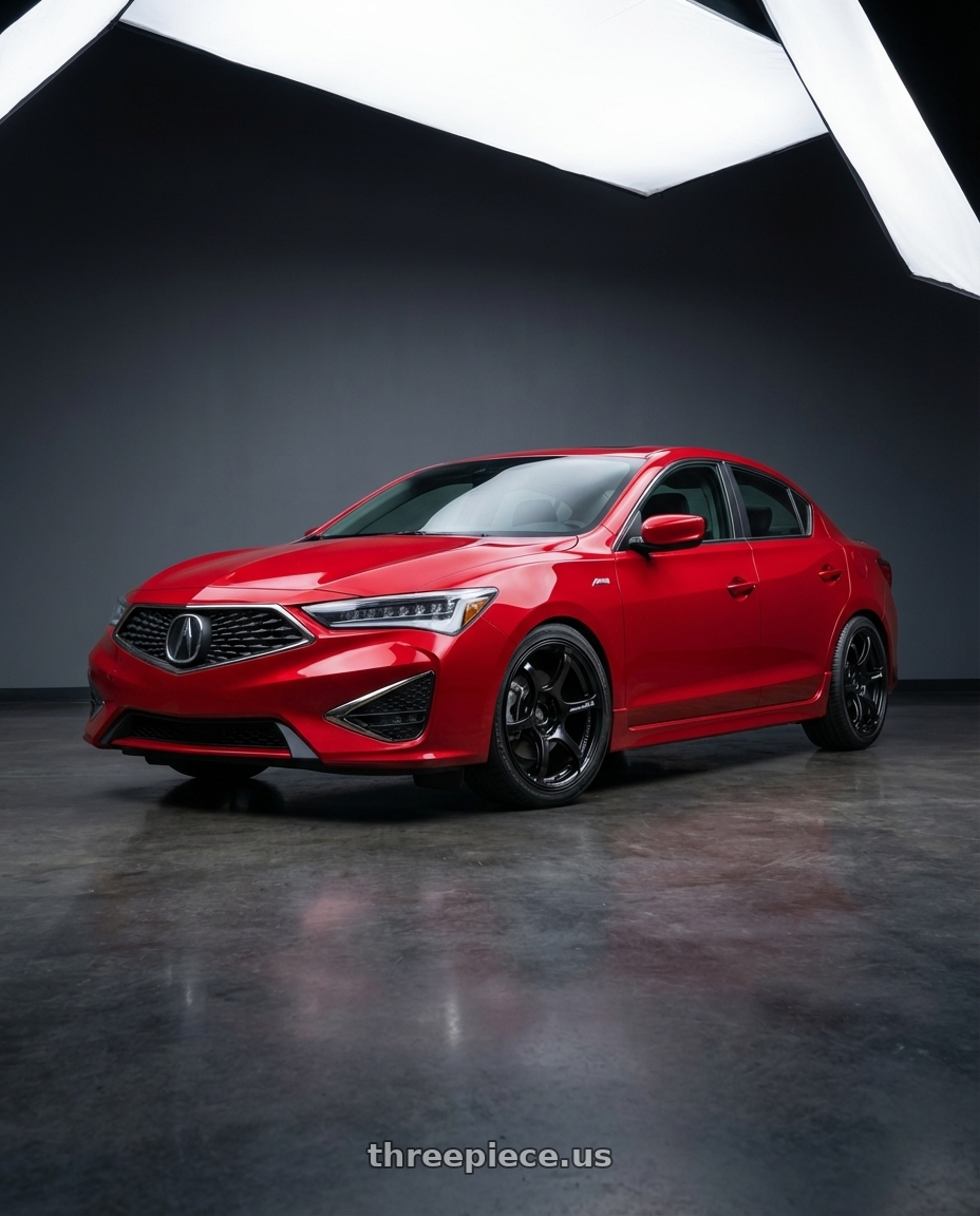 2012 Acura ILX with Advan Racing RG-4 5x114.3 17x8.0 +37 SEMI GLOSS BLACK wheels