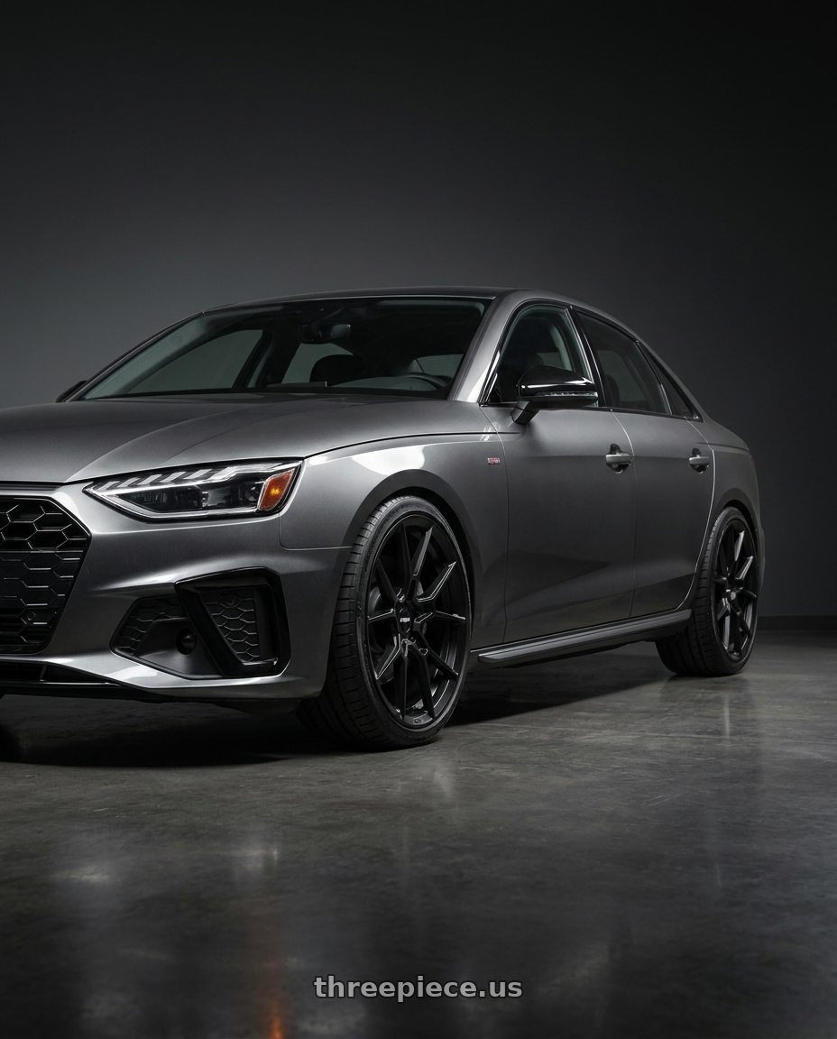 2020 Audi A4 Premium with Rotiform RC199 KPR 5X112 19x8.5 +45 SATIN BLACK wheels