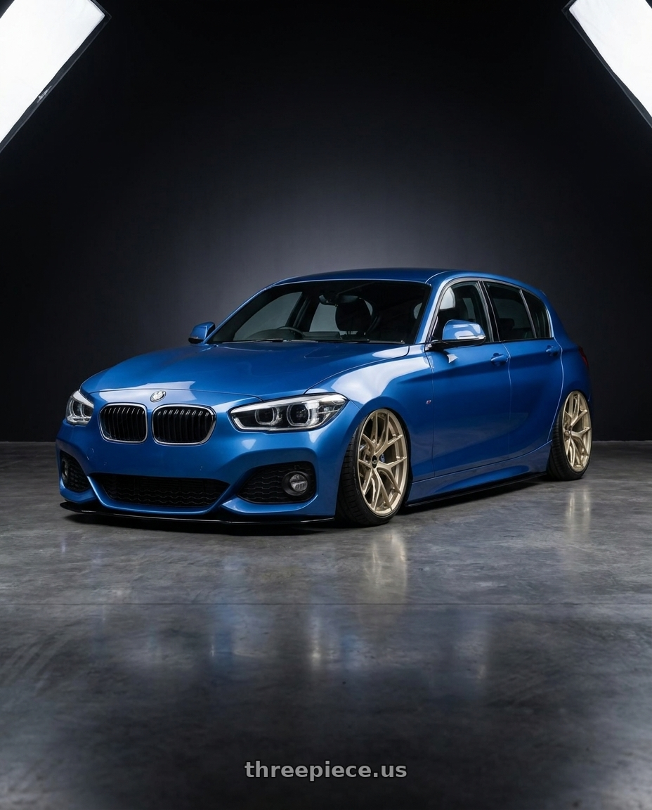 2018 120i m sport editionblue with BBS FI-R 5x112 19x9 +35 White Gold wheels