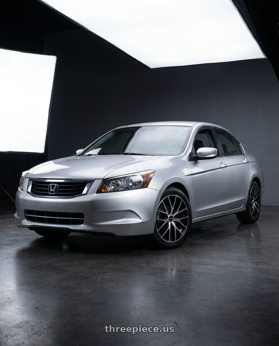 2010 Honda accord with TOUREN TR60 3260 5x108/5x114.3 17x7.5 +42 GLOSS BLACK MACHINED wheels