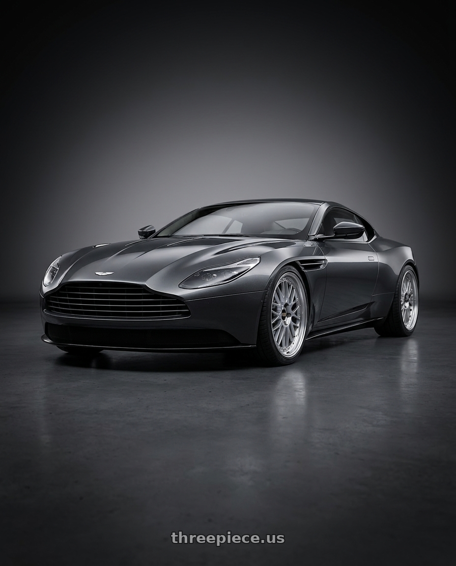 2019 Aston Martin DB11 with BBS LM 5x114.3 18x10.0+25 Diamond Silver wheels