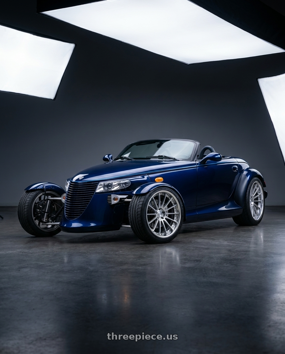 2001 Chrysler Prowler with EXECUTOR CV04S 5x114.3 21X11+6 NR Disk Titan Silver wheels