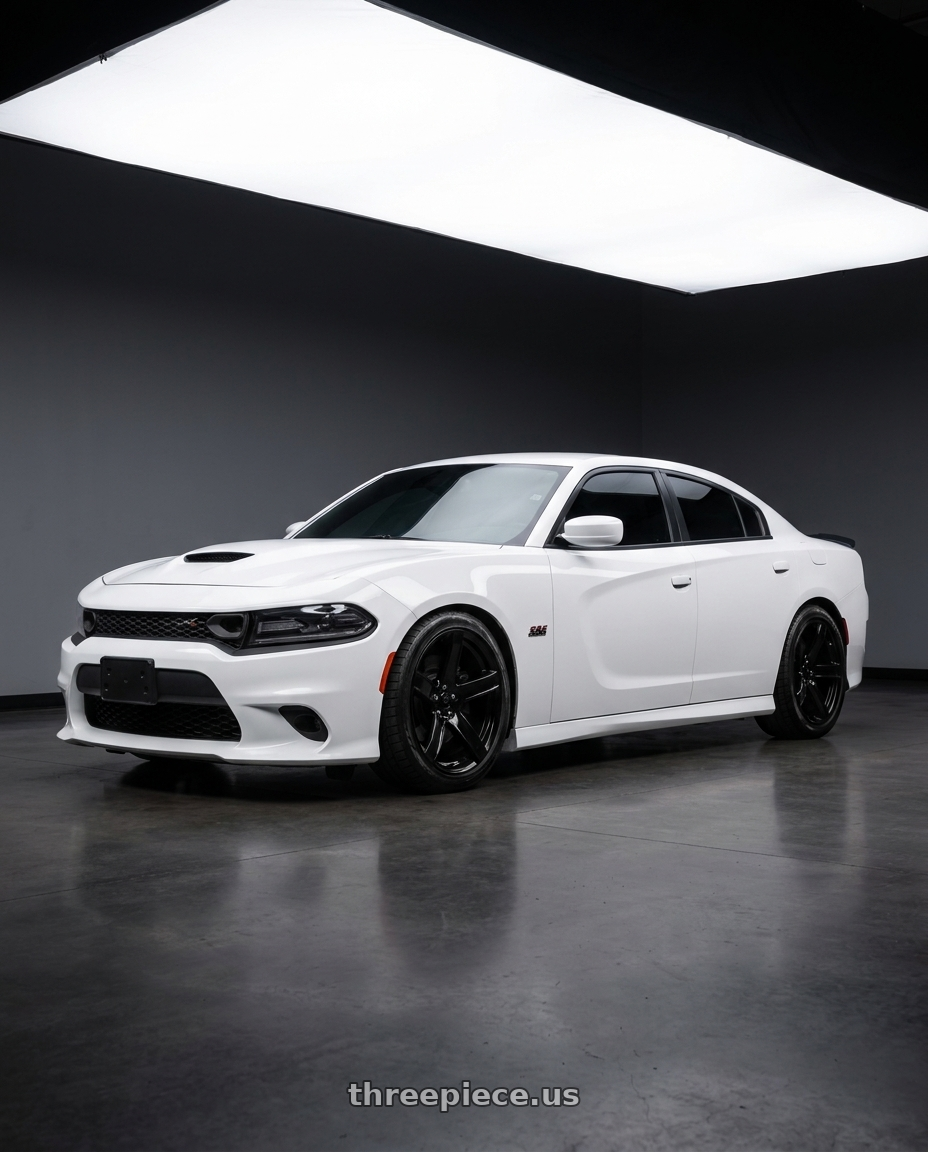2021 Dodge Charger SXT with OE Wheels DG22 5x115 20x9.5+18 Satin Black wheels
