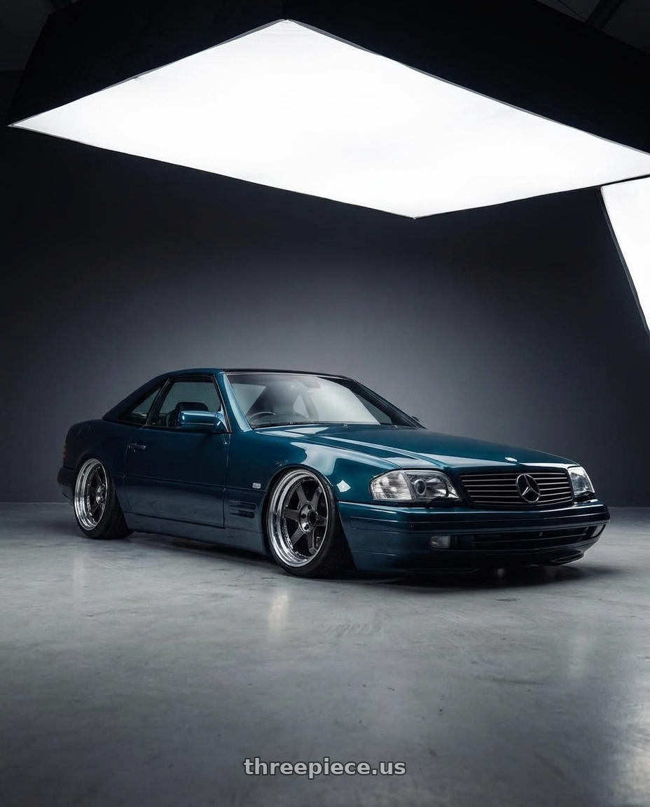 1995 Mercedes sl500 with Volk Racing TE37SL 5x114.3 19x10.5+12 Pressed Double Black wheels