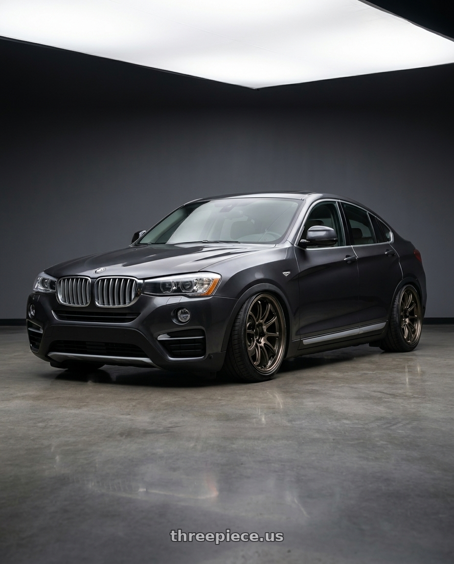 2016 Bmw x4 with Advan Racing RS-DF Progressive 5x120 19x10+35 Dark Bronze Metallic wheels