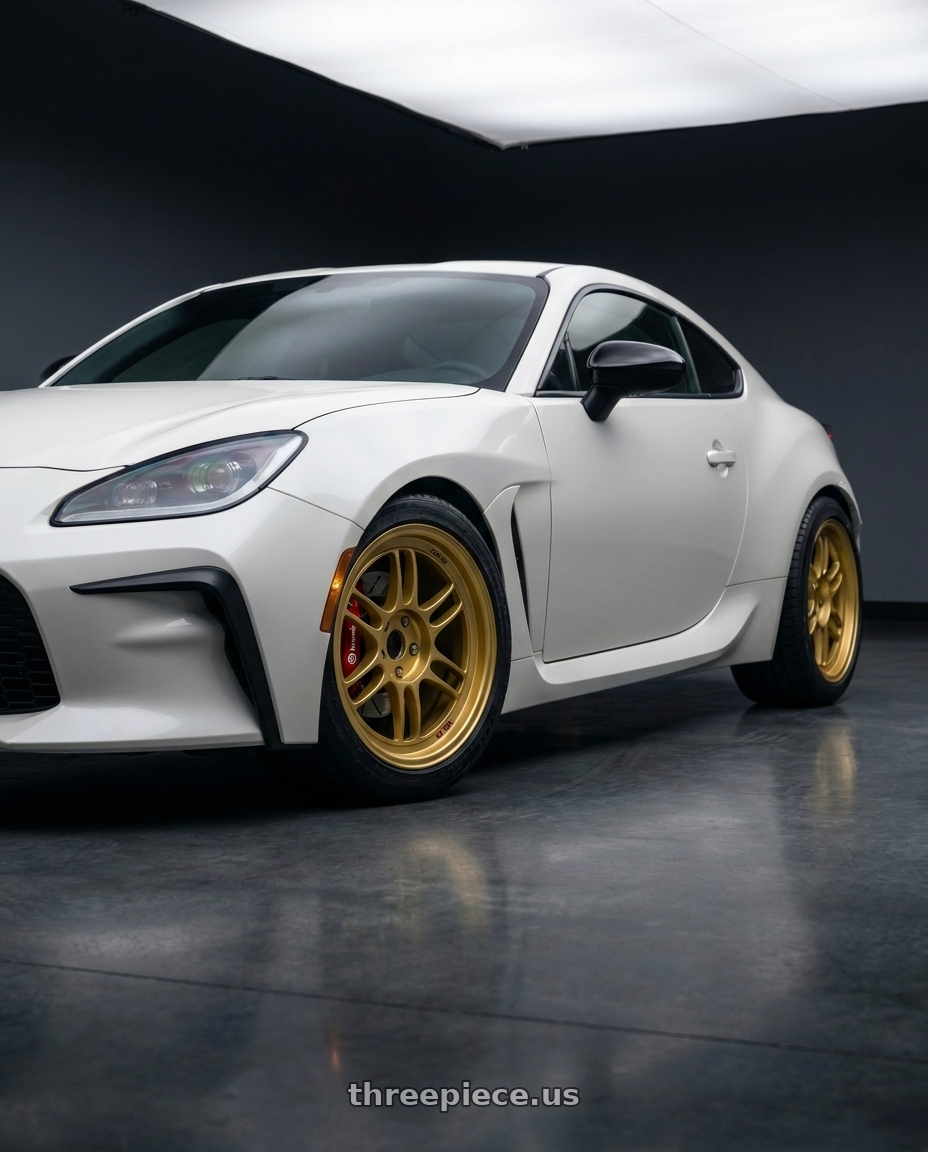 2026 Toyota Gr86 premium red Brembo brakes with Enkei RPF1 5x100 18x8+45 Gold wheels