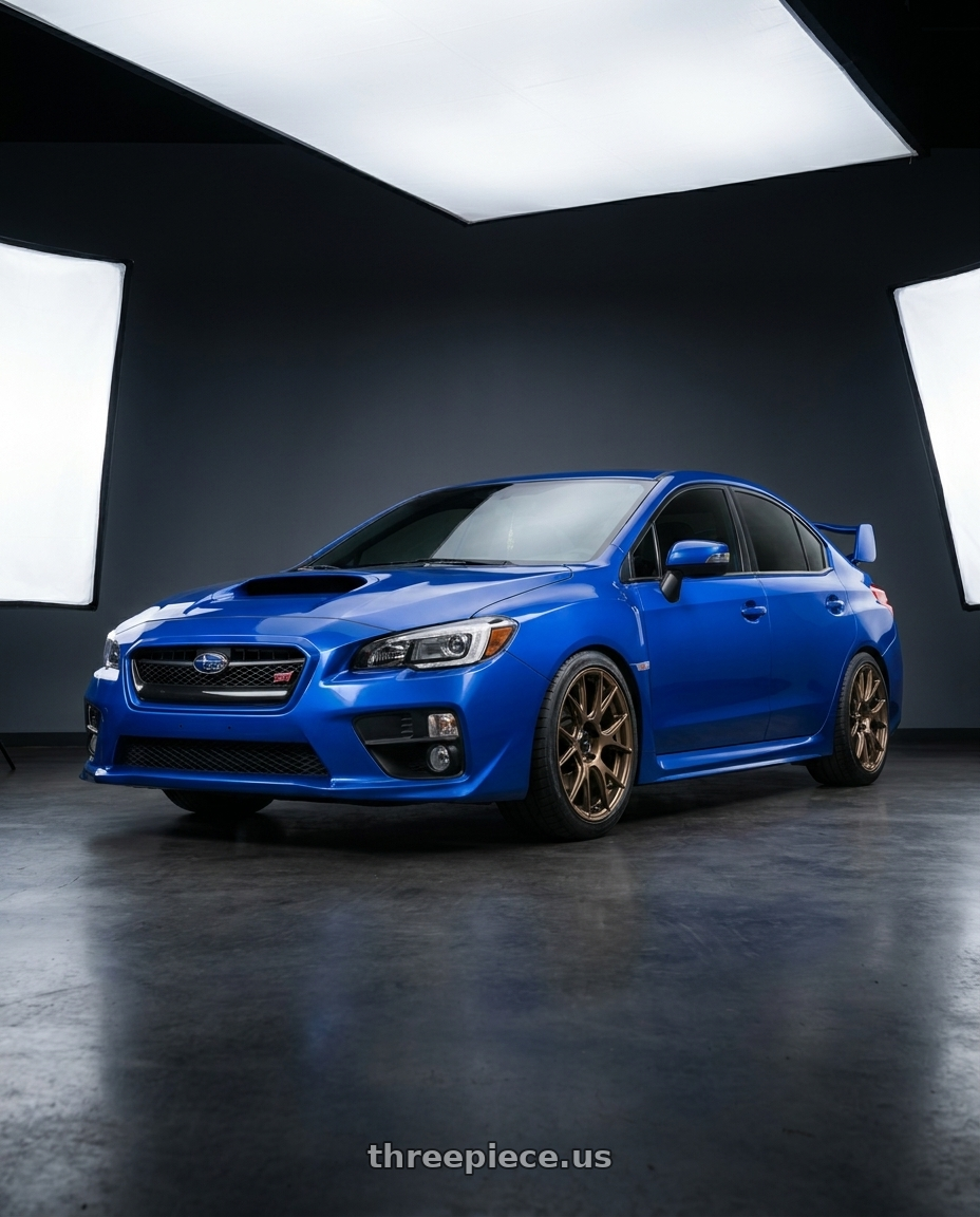 2013 Subaru WRX STI with Konig Ampliform 5x114.3 18x8.5+45 Gloss Bronze wheels