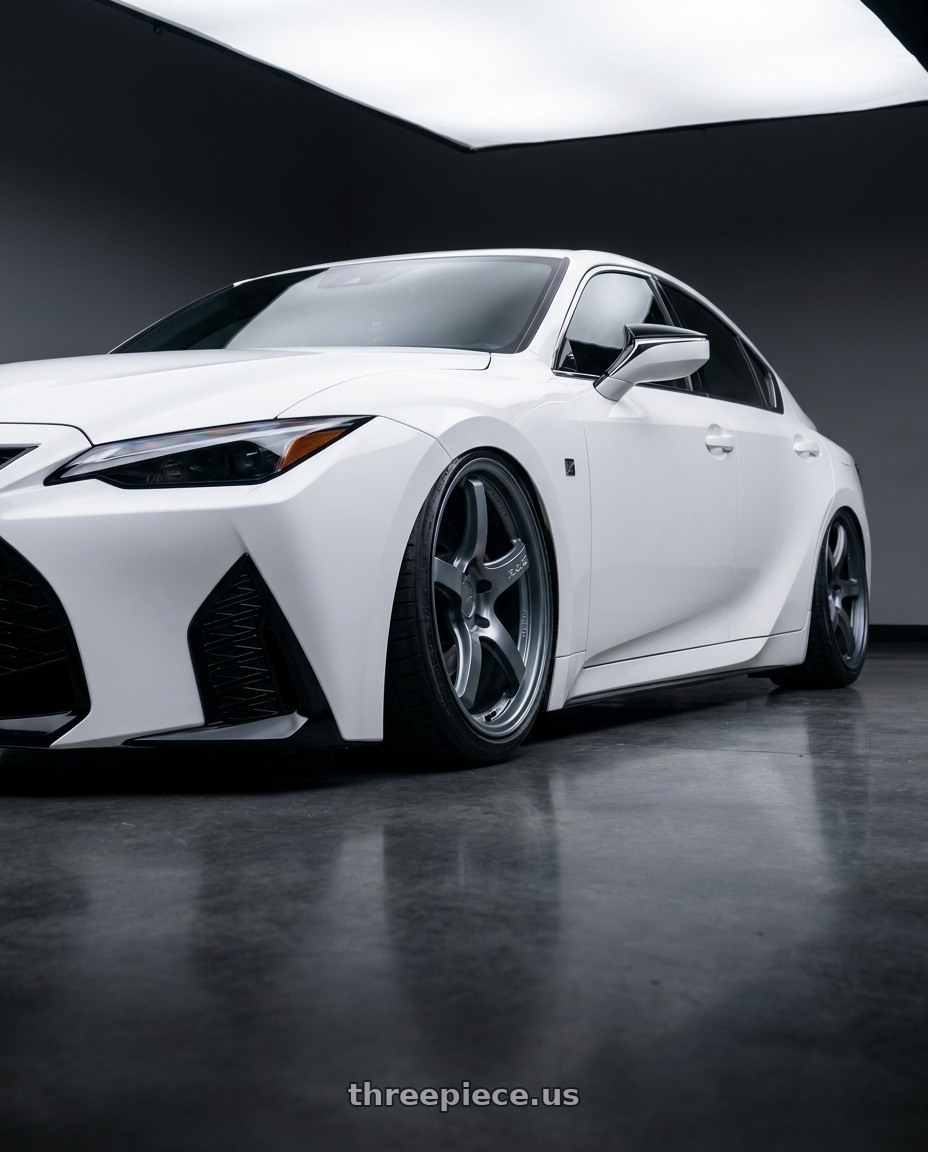 2024 Lexus IS 350 with Gram Lights 57CR 5x114.3 19x9.5+35 Gunblue II wheels