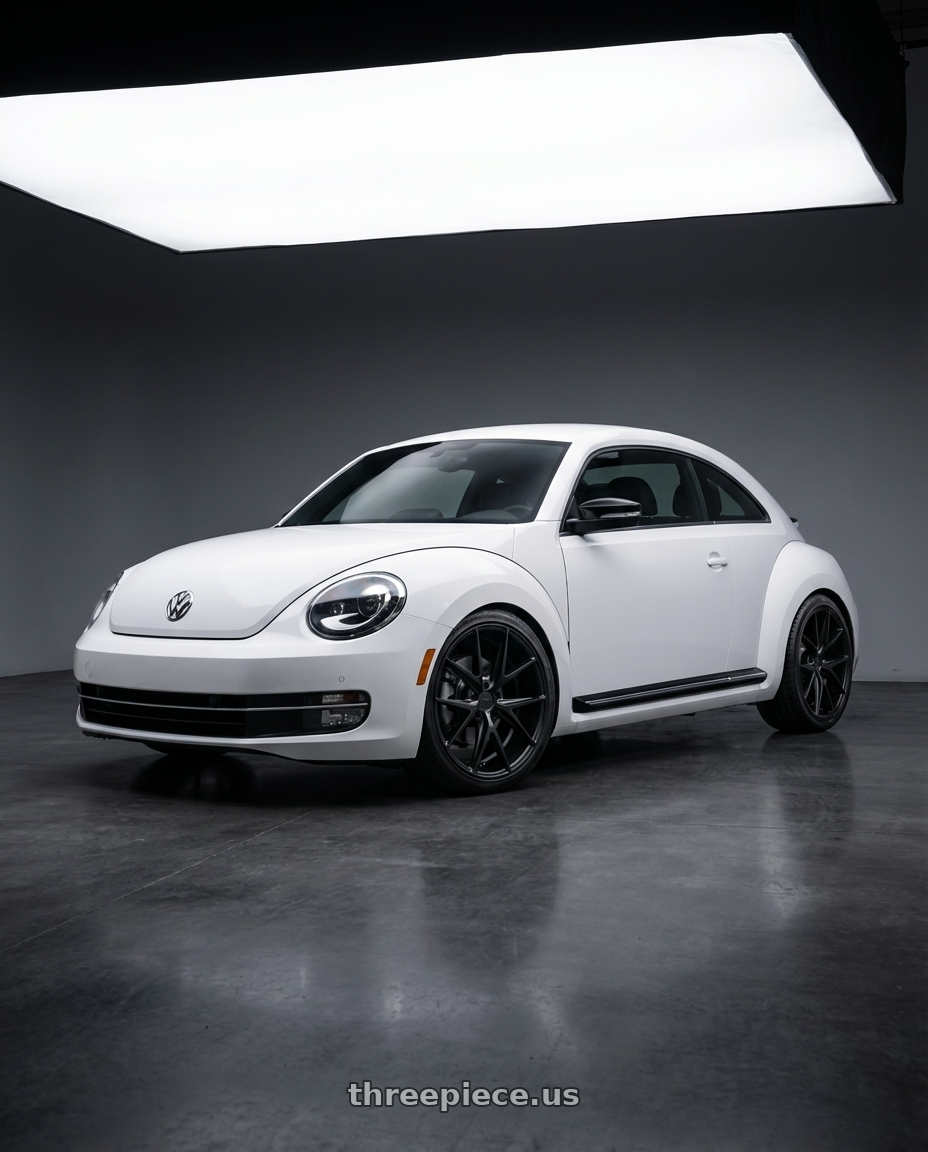 2016 Volkswagen Beetle Turbo with Niche 1PC M117 MISANO 5X112 18X8 +30 MATTE BLACK wheels