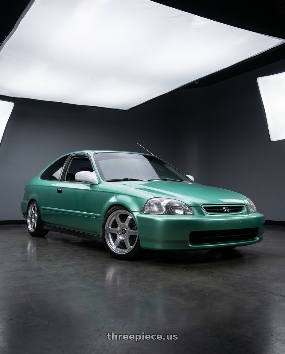 1998 honda civic ex with MST Wheels Time Attack 4x100 15x8 +35 Machine wheels
