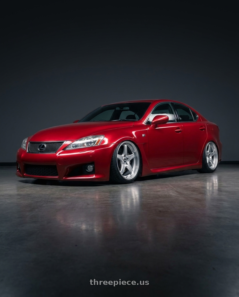 2012 Lexus IS-F with ESR Wheels APEX SERIES AP5 5x114.3 19x11 +22 Hyper Silver wheels