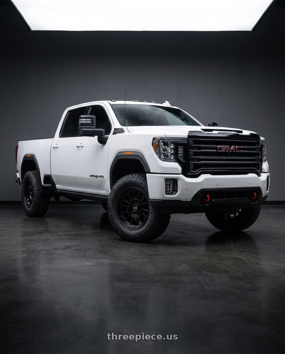 2023 GMC sierra HD AT4 with Method Race Wheels 318B 6X135 17x8.5 +0 GLOSS BLACK wheels
