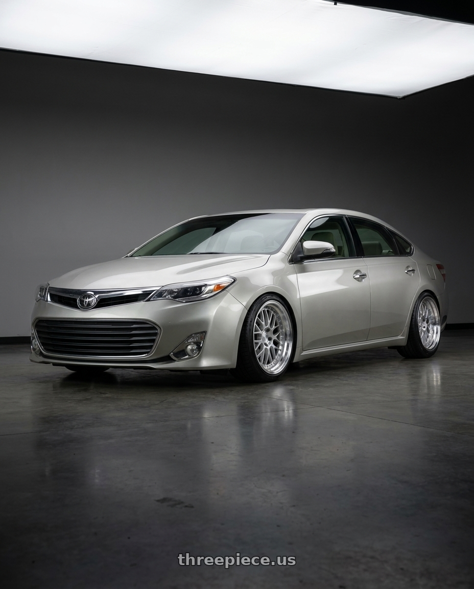 2013 toyota avalon with Aodhan AH02 5x114.3 18x8.5+35 Silver w/ Machined Lip wheels