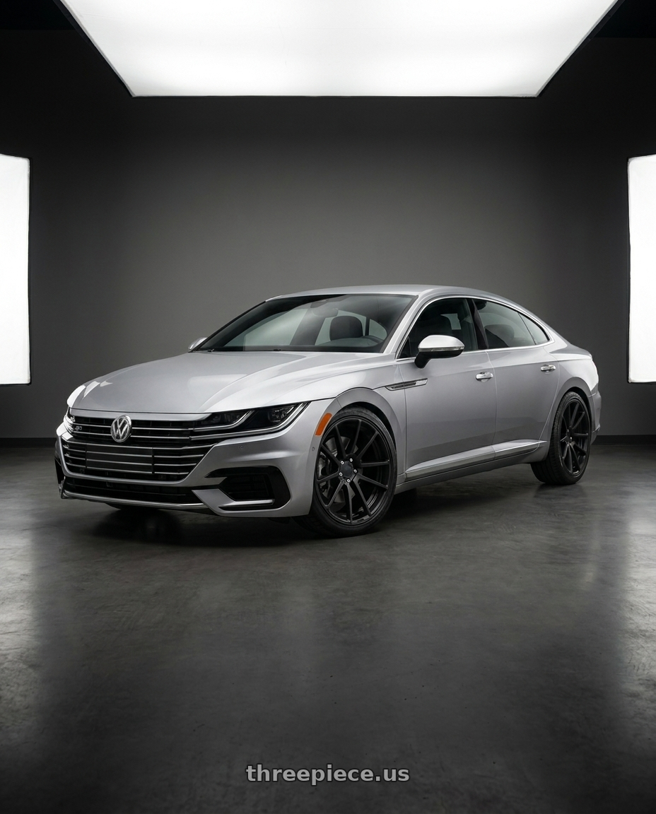 2020 Vw Arteon R with Rotiform 1PC R122 SPF 5X112 18X8.5 +45 MATTE BLACK wheels