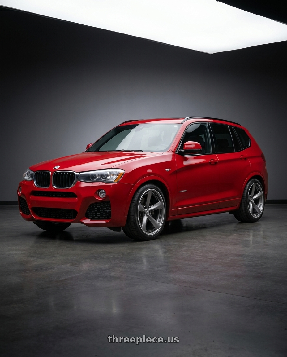 2017 x3 Msport with American Racing TTF 5X115 20X9.5 +15 MATTE ANTHRACITE W/ MACHINED LIP wheels