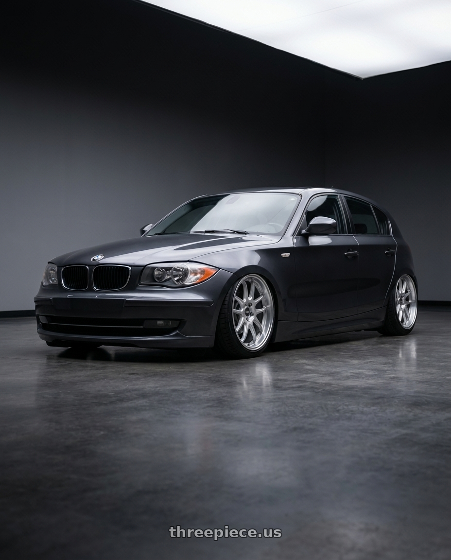 2012 BMW 1 Series E82 with ESR Wheels APEX SERIES AP8 5x120 18x9.5 +22 Hyper Silver wheels