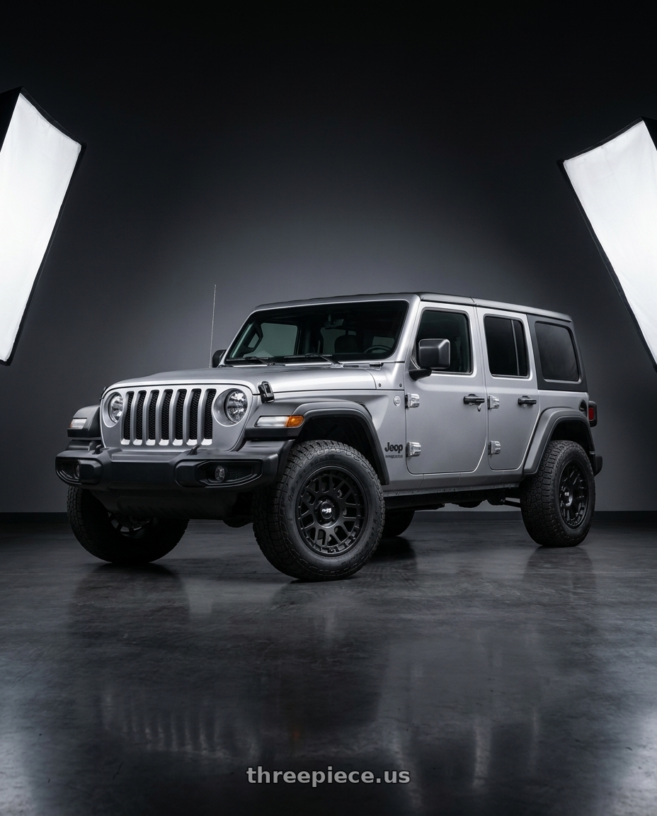 2021 Jeep Wrangler Sport with Dirty Life Mesa 9306 5x127 17x9-12 Matte Black wheels