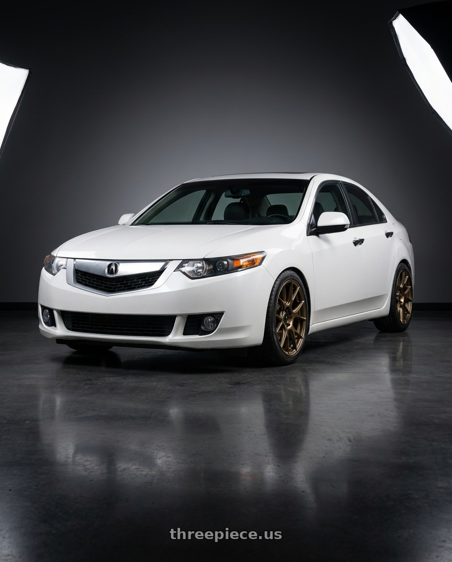 2013 Acura TSX with Konig Ampliform 5x114.3 18x10+20 Gloss Bronze wheels