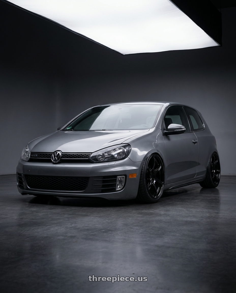 2013 Volkswagen GTI MK6 with Advan RGIII 5x112 18x8+50 Gloss Black wheels