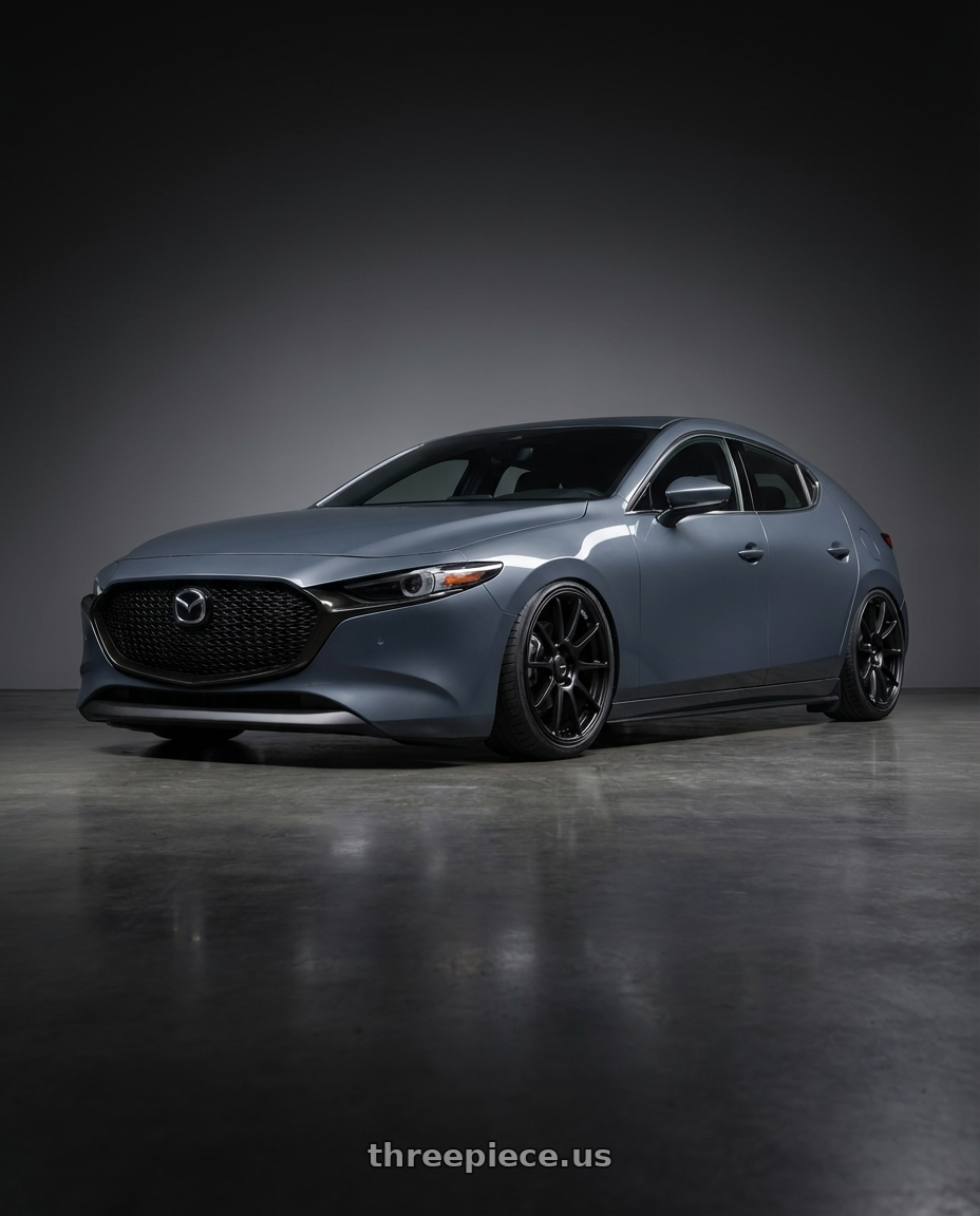 2023 Mazda Mazda3 Turbo with Ssr Gtv02 5x114.3 18x8+35  FLAT BLACK wheels