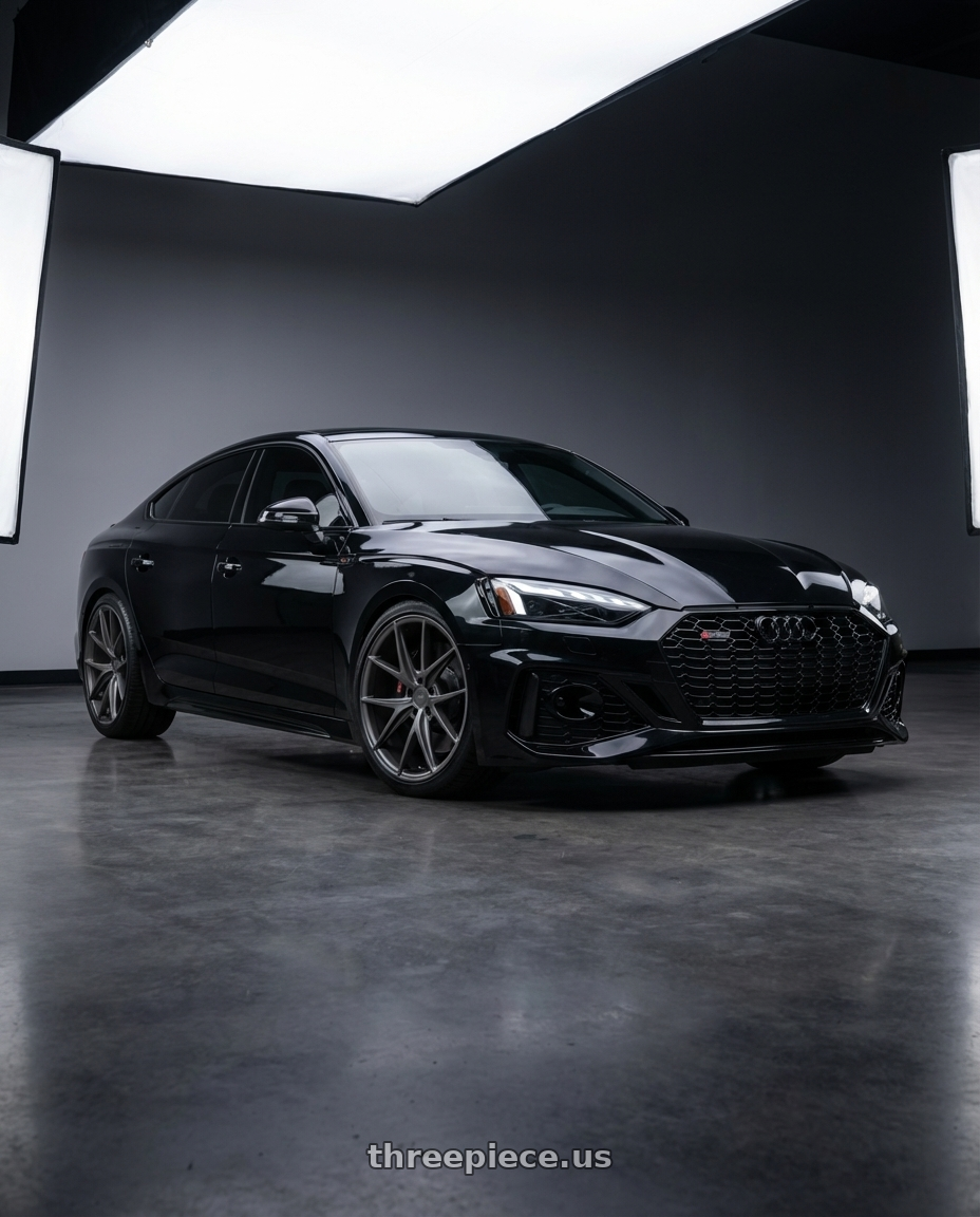 2022 Audi RS5 with Niche 1PC M116 MISANO 5X112 20X9 +26 MATTE GUN METAL wheels