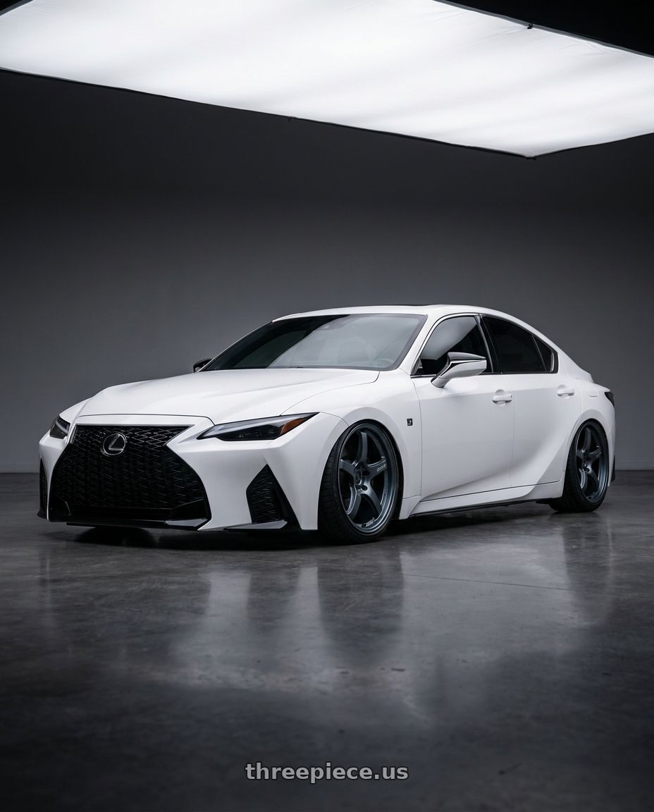 2024 Lexus IS 350 with Gram Lights 57CR 5x114.3 19x9.5+35 Gunblue II wheels