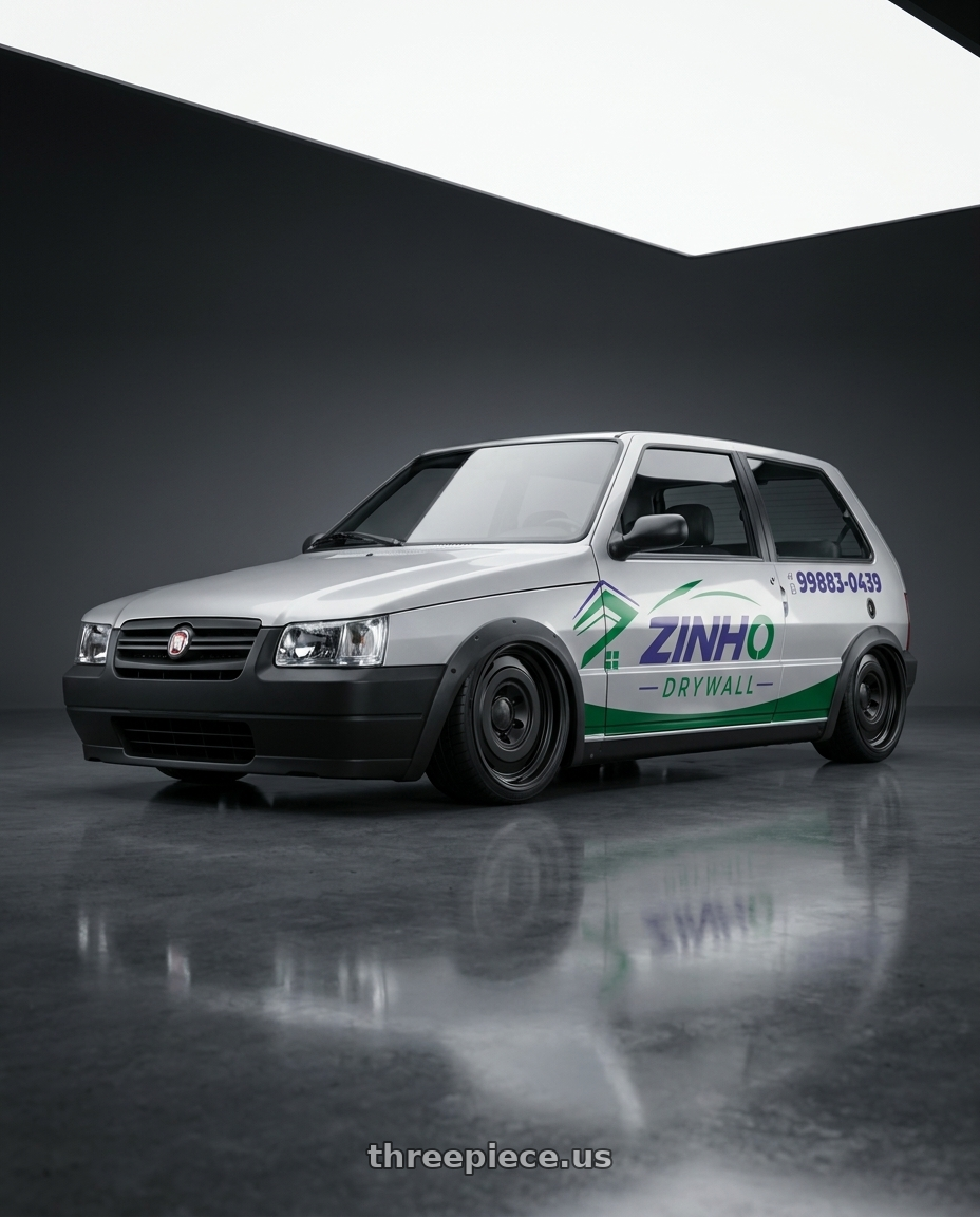 2012 fiat uno way adesivado with fifteen52 ANALOG HD 5x120 17x8.0 +25 ASPHALT BLACK (SATIN BLACK) wheels