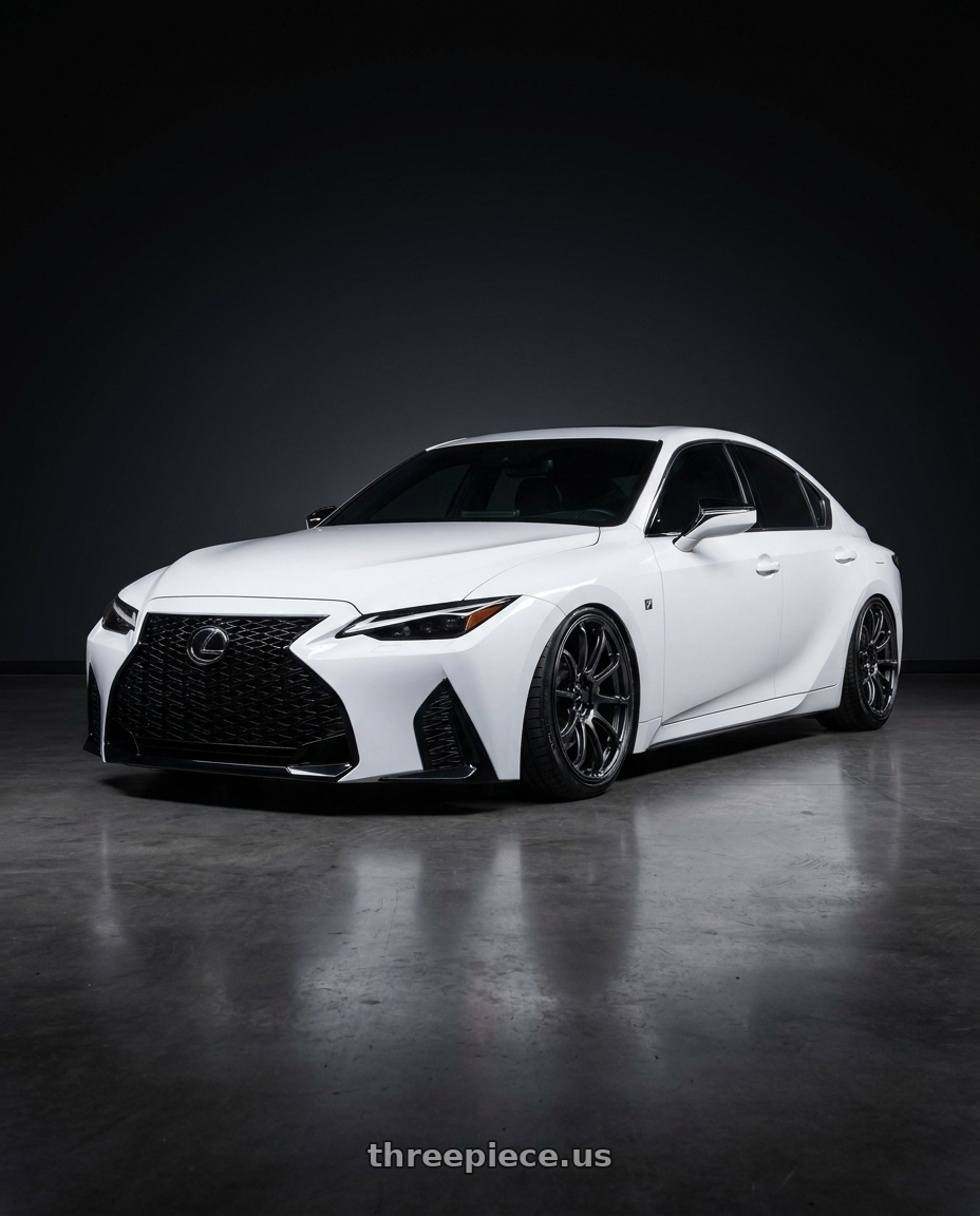 2022 Lexus is300 f sport with Advan Racing RZ-DF2 5x114.3 20x9.5 +45 RACING TITANIUM BLACK wheels