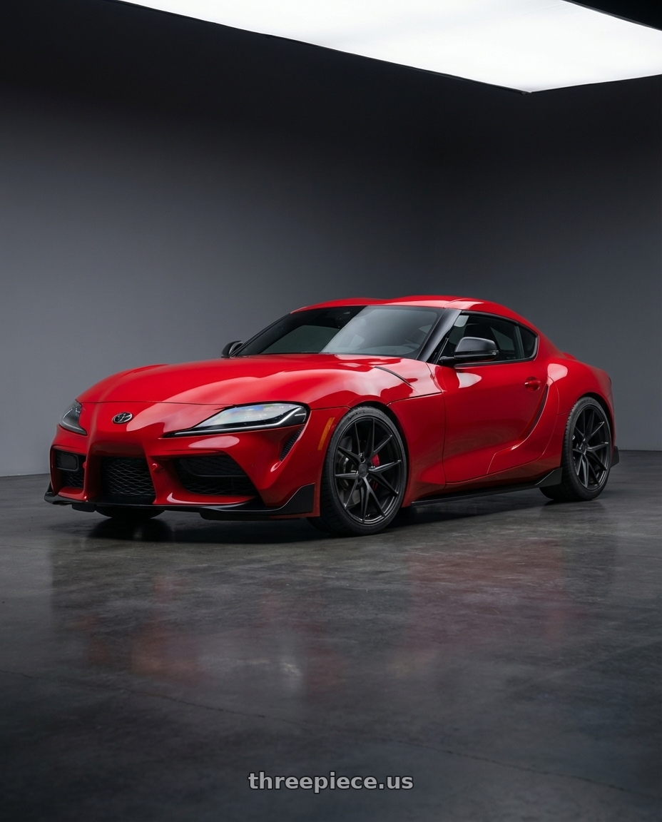2023 Toyota GR Supra with Niche 1PC M117 MISANO 5X112 19X8.5 +34 MATTE BLACK wheels