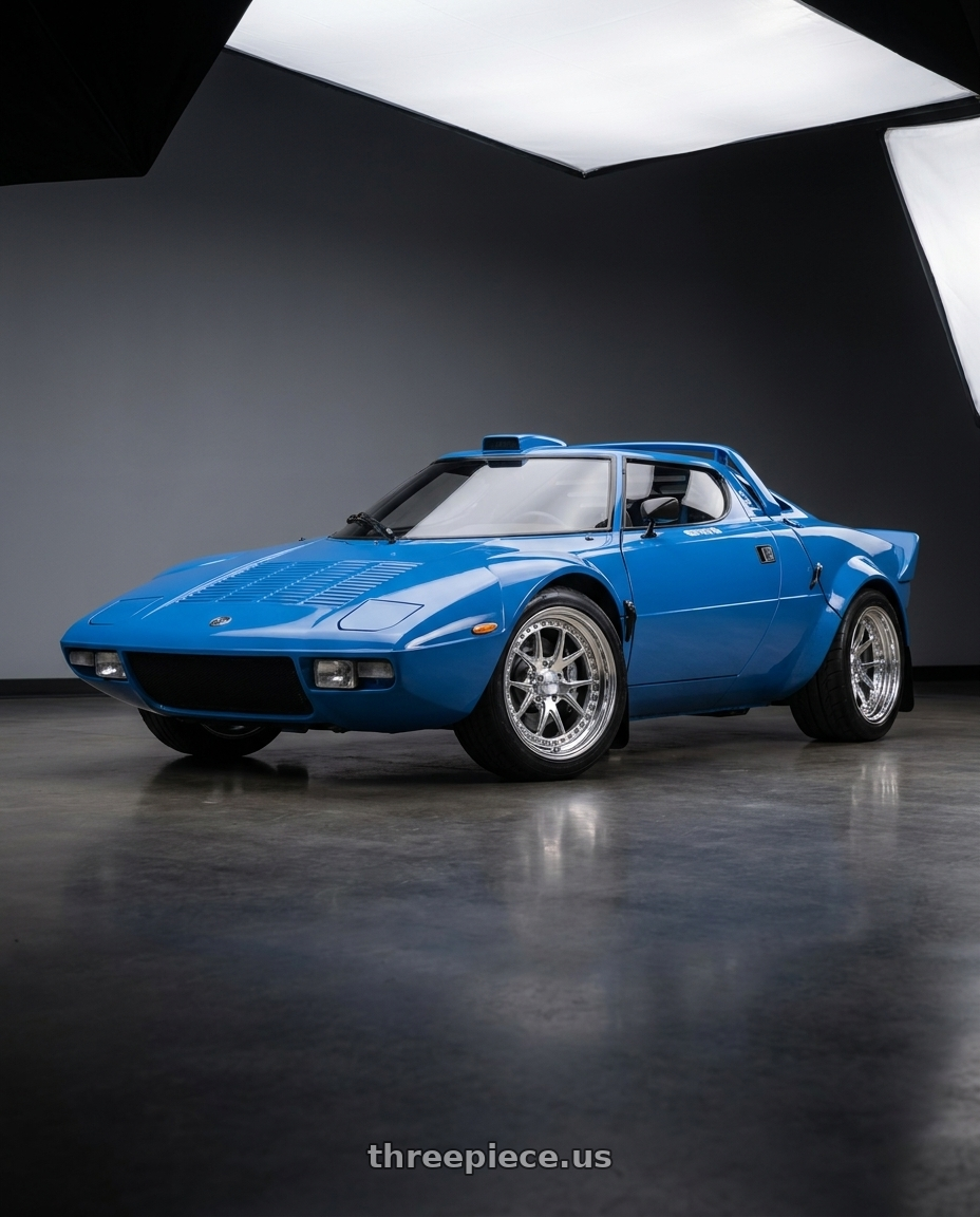 1974 Lancia Stratos with CCW CZ05 5x108 16x8 +0 Polished wheels
