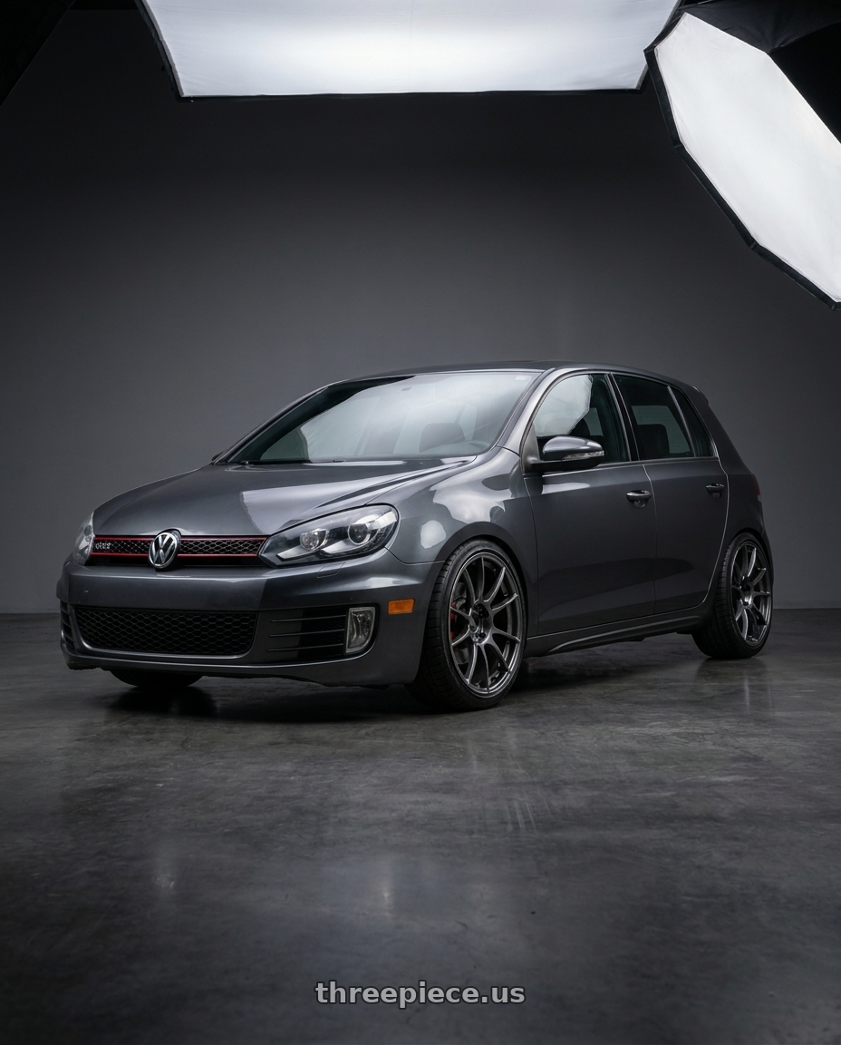 2012 vw gti with Ssr Gtx04 5x112 18x8.5+44  DARK GUNMETAL wheels