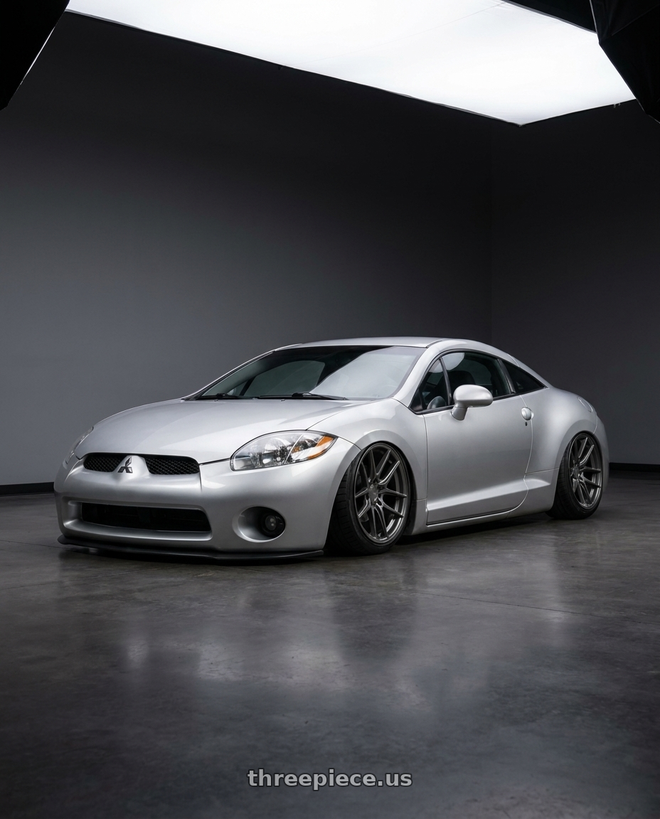 2010 Mitsubishi Eclipse with Niche 1PC M116 MISANO 5X114.3 19X9.5 +35 MATTE GUN METAL wheels