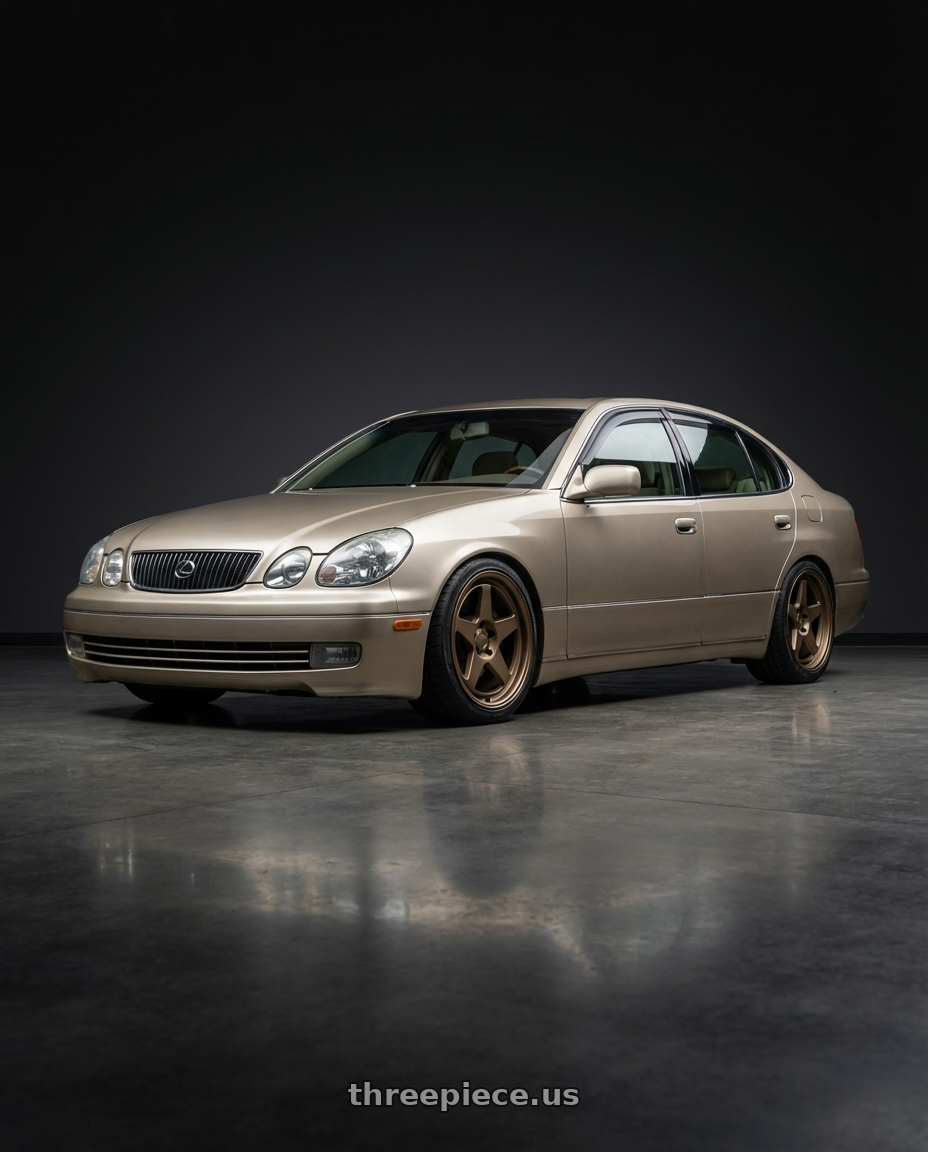 2000 lexus gs300 with Kansei K12B KNP 5x114.3 18x9.5 22 Bronze wheels