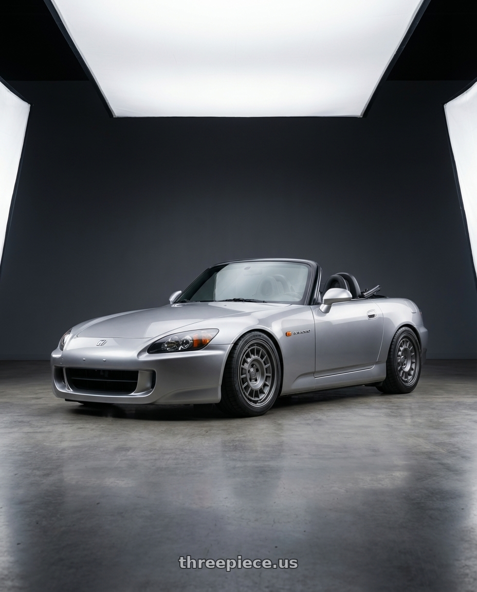 2009 Honda S2000 with fifteen52 ALPEN MX 5x114.3 17x8 +38 FROSTED GRAPHITE (SATIN GREY) wheels