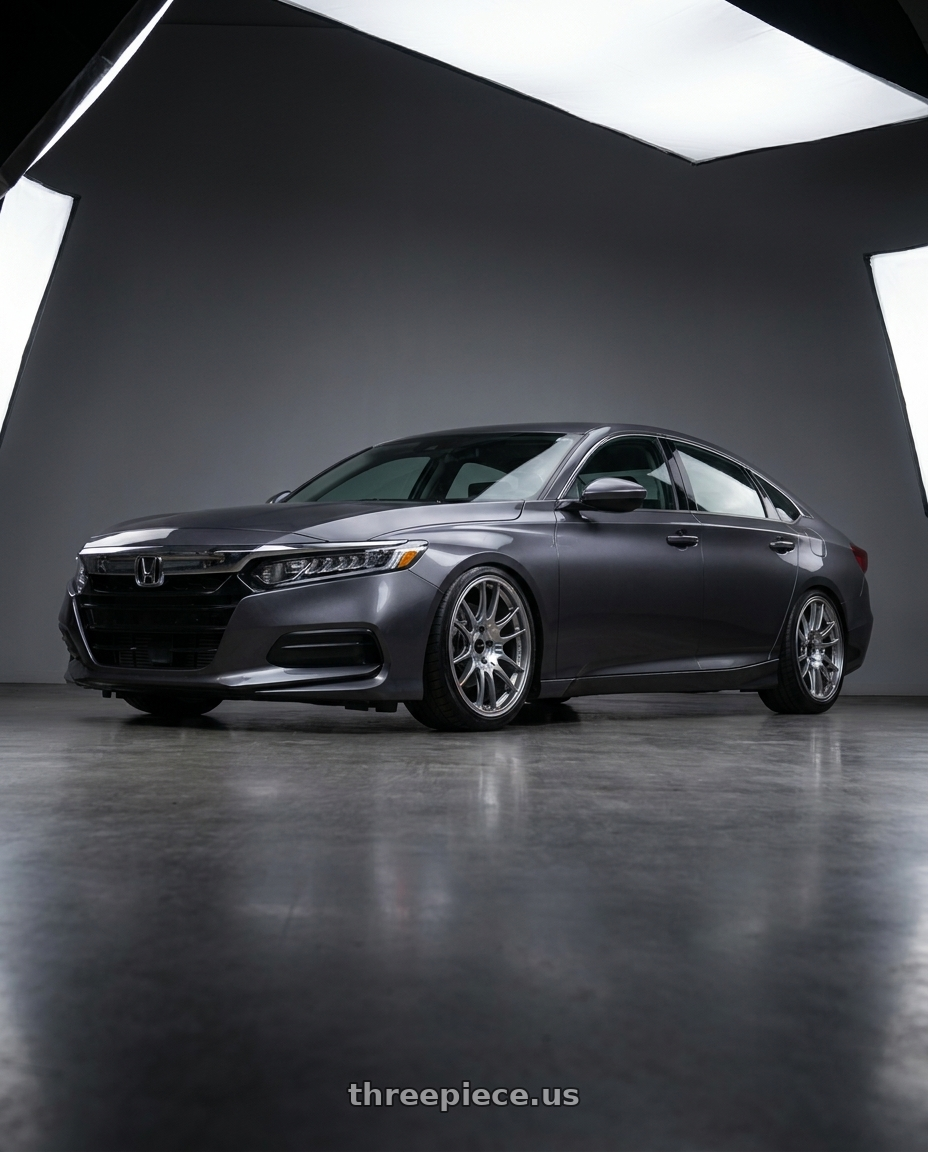 2019 honda accord lx with Enkei GTC02 5x114.3 18x9+30 Hyper Silver wheels